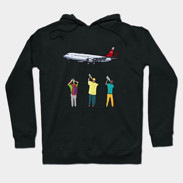 Plane Spotting Hoodie by Mark Ewbie